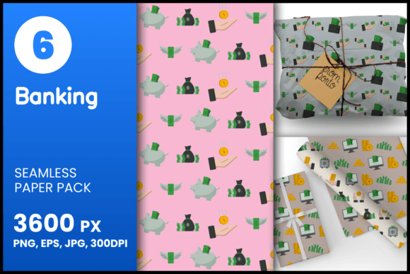 Banking Seamless Patterns: A Versatile Design Resource for Creatives