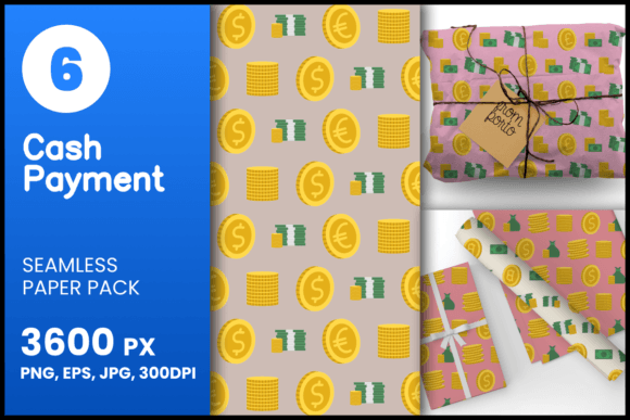 Cash Payment Seamless Patterns