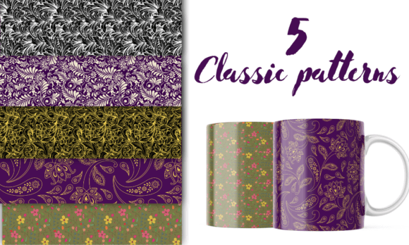 Classic Floral Seamless Patterns: A Versatile Design Resource for Creatives
