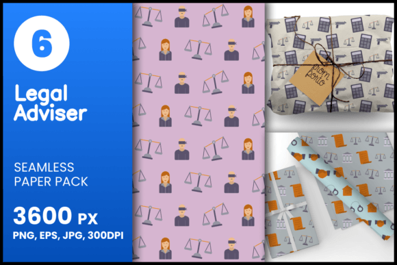 Legal Adviser Seamless Patterns: A Versatile Resource for Creative and Professional Use