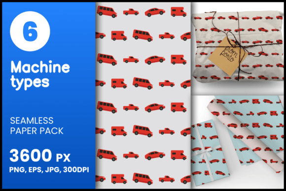 Machine Types Seamless Patterns: A Versatile Resource for Creative Projects