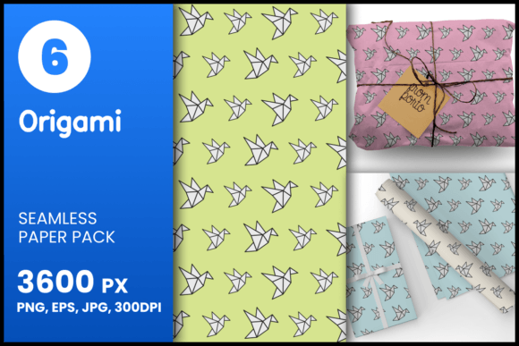 Origami Seamless Patterns: A Creative Resource for Designers and Makers