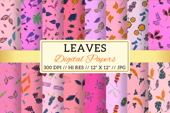 Pink Leaf Digital Papers Patterns: A Creative Revolution in Digital Design