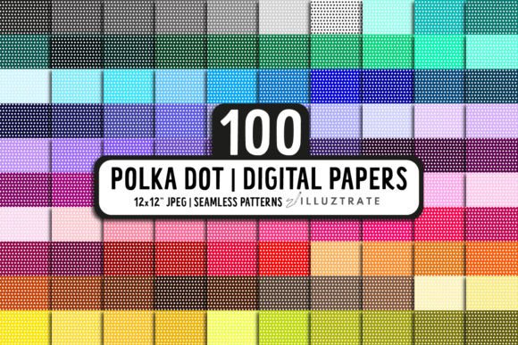 Polka Dot Digital Paper Pack Patterns