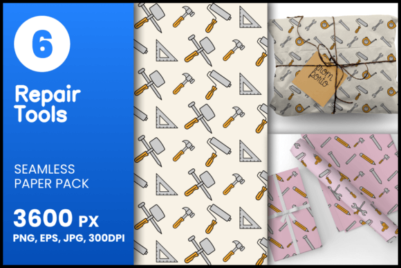 Repair Tools Seamless Patterns: A Versatile Resource for Creative Projects