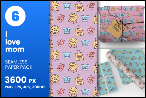 Seamless Design Assets for Creative Projects: A Practical Overview of I Love Mom Seamless Patterns