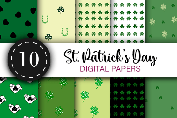 St Patricks Day Clover Patterns
