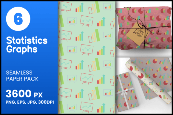 Statistics Graphs Seamless Patterns: A Versatile Design Resource