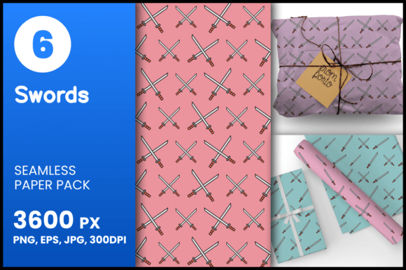 Swords Seamless Patterns: A Versatile Design Resource for Creative Projects