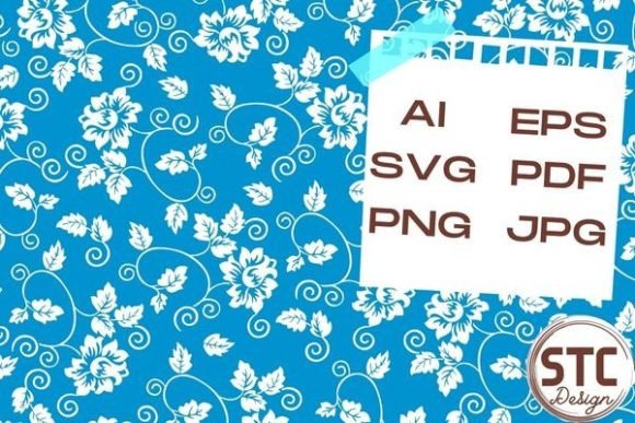 White Flowers Blue Background Patterns: A Versatile Design Resource
